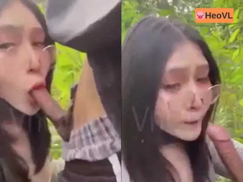 đi dã ngoại tiện đụ bạn gái ở trong rừng